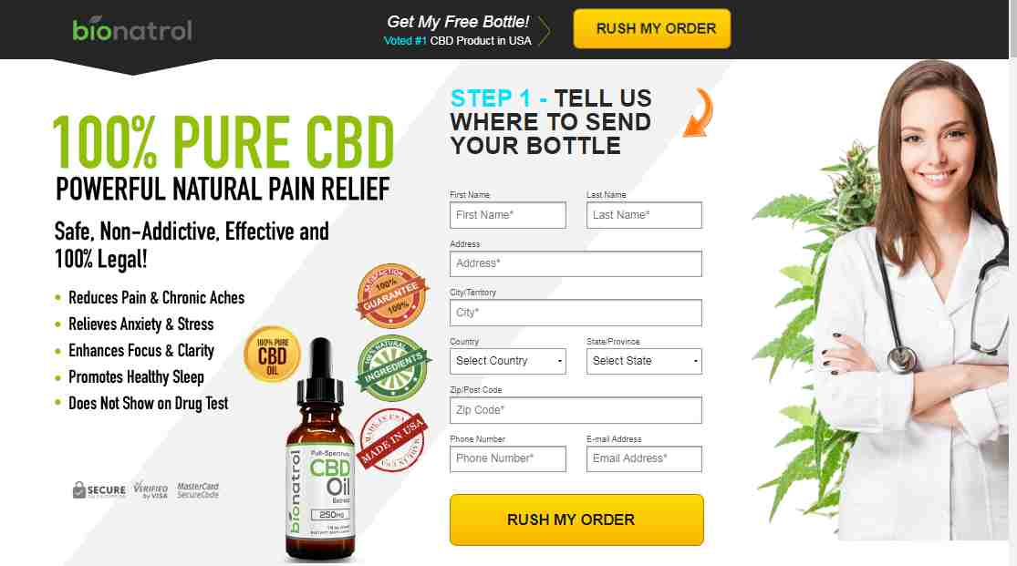 Bionatrol CBD Oil Review : Combats Chronic Pains, Anxiety & Depression